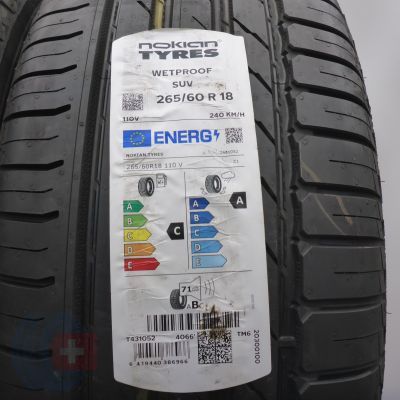 3. 265 60 18 4x NOKIAN 265/60 R18 110V Wetproof SUV Sommerreifen 2022 VOLL