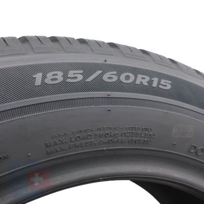 5. 2 x HANKOOK 185/60 R15 88H XL Kinergy 4S2 H750 Ganzjahresreifen 2022 WIE NEU 7mm