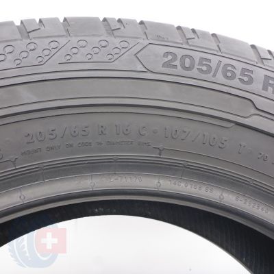6. 205 65 16C 2x CONTINENTAL 205/65 R16C  107/105T ContiVanContact 200 Sommerreifen 2021 8,5-8,2mm