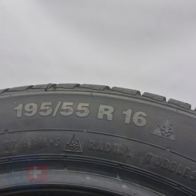 6. 195 55 16 2x CONTINENTAL 195/55 R16  87H XL ContiWinterContact TS 830 P RSC BMW Winterreifen 2022 VOLL