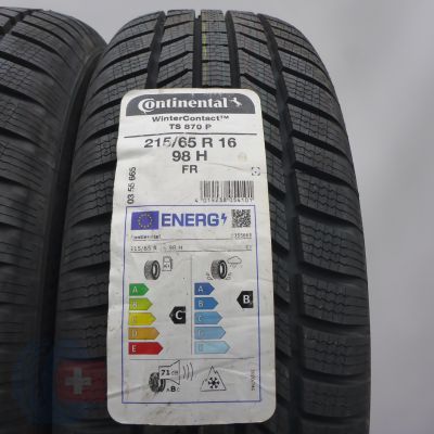 3. 215 65 16 4x CONTINENTAL 215/65 R16 98H WinterContact TS870P Winterreifen 2023 WIE NEU VOLL 3. 215 65 16 4x CONTINENTAL 215/65 R16 98H WinterContact TS870P Winterreifen 2023 WIE NEU VOLL