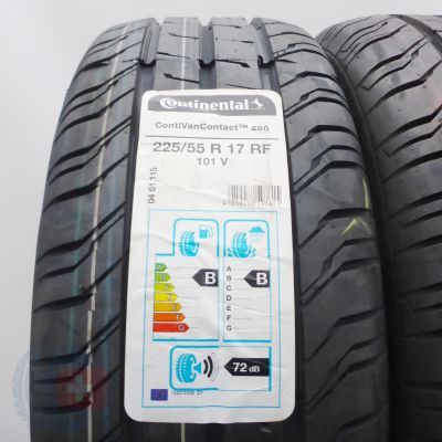 2.  225 55 17 2x CONTINENTAL 225/55 R17 101V ContiVanContact 200 Sommerreifen 2020/22 VOLL 