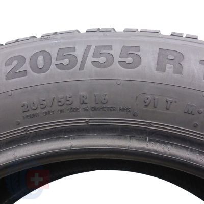 5. 205 55 16 2x CONTINENTAL 205/55 R16 91T ContiWinterContact TS850 Winterreifen 6,5-7,2mm 2015