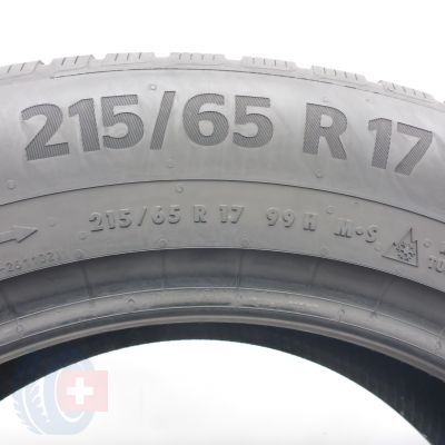 5. 215 65 17 4x CONTINENTAL 215/65 R17 99H WinterContact TS870P Winterreifen 2021 6-6,2mm