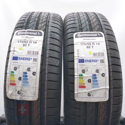 175 65 14 2x CONTINENTAL 175/65 R14  82T UltraContact Sommerreifen 2022 Ungebraucht  