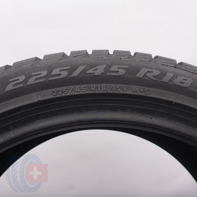 6.  225 45 18 1x PIRELLI  225/45 R18 95V XL Winter Sottozero 3 Winterreifen 2018 5,7mm 