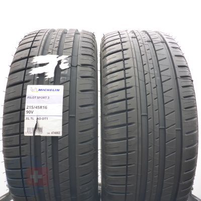 4.  215 45 16 4x MICHELIN  215/45 R16  90V XL Pilot Sport 3 A0 Sommerreifen 2025 VOLL WIE NEU