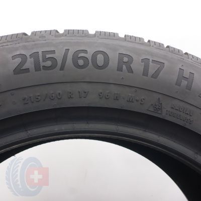 6. 215 60 17 4x CONTINENTAL 215/60 R17 96H WinterContact TS 870 P Winterreifen 2022 8,8 i 8,5mm