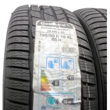 2. 195 50 16 2x CONTINENTAL195/50 R16 88H XL ContiWinterContact TS  830P A0 Winterreifen 2019 VOLL WIE NEU 