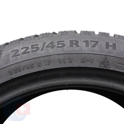 6. 225 45 17 2x CONTINENTAL 225/45 R17  91H WinterContact TS 860 Winterreifen 2018 8,2mm WIE NEU