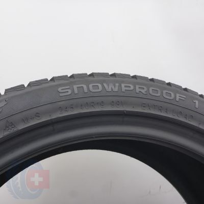 6. 245 40 19 4x NOKIAN 245/40 R19 98V XL Snowproof 1 Winterreifen 2023, 2024 6-6,2mm