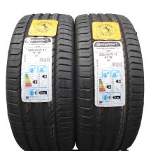 225 45 17 2x CONTINENTAL 225/45 R17 91W ContiSportContact 5 Sommerreifen RunFlat BMW 2020 WIE NEU VOLL