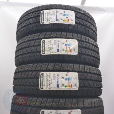 195 65 16C 4x CONTINENTAL 195/65 R16C 104/102T VanContact Winter Winterreifen 2022 VOLL