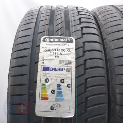 2. 265 50 20 4x CONTINENTAL 265/50 R20 111Y XL PremiumContact 6 Sommerreifen 2022 VOLL