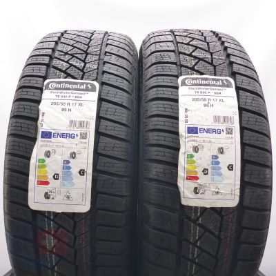 3. 205 55 17 4x CONTINENTAL 205/55 R17 95H XL ContiWinterContact TS 830 P RFT BMW Winterreifen 2024 VOLL WIE NEU 