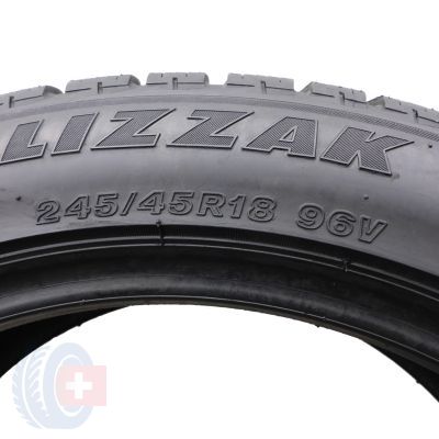 7. 245 45 18 BRIDGESTONE 245/45 R18 96V Blizzak LM-25 BMW RunFlat Winterreifen 2013 7mm