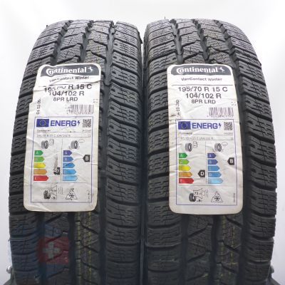 4. 195 70 15C 4x CONTINENTAL 195/70 R15C 104/102R VanContact Winter Winterreifen 2022 Ungebraucht  