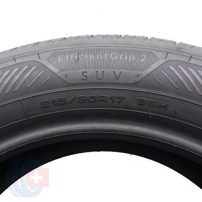4. 215 60 17 2x GOODYEAR 215/60 R17 96H EfficientGrip 2 SUV Sommerreifen 2022 WIE NEU 8-8,2mm