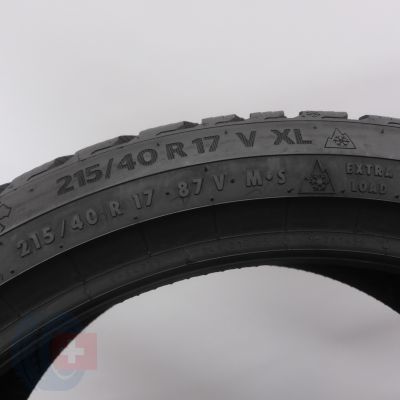 4. 215 40 17 1x CONTINENTAL 215/40 R17 87V XL WinterContact TS 870 Winterreifen 2023  7,8mm  WIE NEU