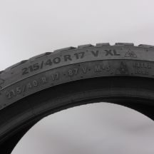 4. 215 40 17 1x CONTINENTAL 215/40 R17 87V XL WinterContact TS 870 Winterreifen 2023  7,8mm  WIE NEU