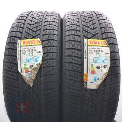 5. 245 45 21 4x PIRELLI 245/45 R21104V Scorpion Winter PNCS Winterreifen 2019 Ungebraucht   