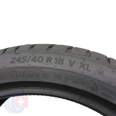 3. 1 x CONTINENTAL 245/40 R18 97V XL WinterContact TS870P Winterreifen 2022 VOLL Wie Neu