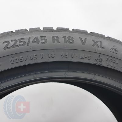 5. 225 45 18 4x CONTINENTAL 225/45 R18 95V XL WinterContact TS870P Winterreifen 2021, 2022 7-7,5mm