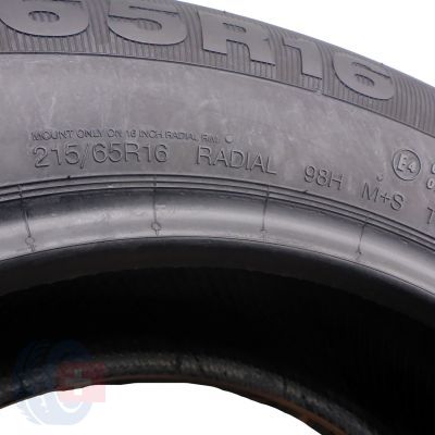 9. 2 x CONTINENTAL 215/65 R16 98H 4x4 Contact M+S Sommerreifen 2019  6.8-7mm