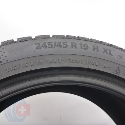 6. 245 45 19 1x CONTINENTAL 245/45 R19 102H XL WinterContact TS 860 S M0 BMW Winterreifen 2023 8mm 