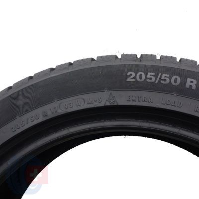 6. 4 x CONTINENTAL 205/50 R17 93H XL M0 ContiWinterContact TS830P Winterreifen 2018 7,2-7,8mm