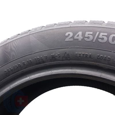 5. 4 x CONTINENTAL 245/50 R18 104V M0 XL ContiWinterContact TS830P Winterreifen 2015, 2016, 2017 6,8-7,2mm