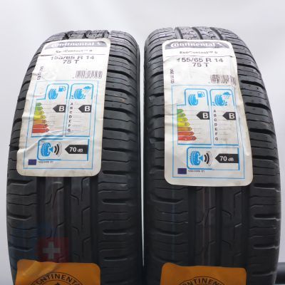 3. 155 65 14 4x CONTINENTAL 155/65 R14 75T EcoContact 6 Sommerreifen 2020 Ungebraucht  