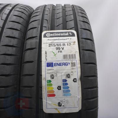 2. 215 65 17 4x CONTINENTAL 215/65 R17 99V PremiumContact 7 Sommerreifen 2023 VOLL