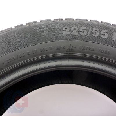6.  225 55 17 2x CONTINENTAL 225/55 R17 101V XL ContiWinterContact TS 830 P Winterreifen 2021 6,2-6mm