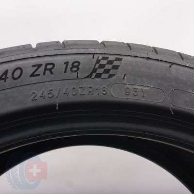 7. 245 40 18 4x MICHELIN 245/40 R18 93Y AO PilotSport 4 Sommerreifen 2025 WIE NEU VOLL