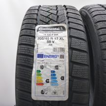 2.  205 45 17 2x CONTINENTAL 205/45 R17 88V XL ContiWinterContact Ts 830 P RFT Winterreifen 2022 Ungebraucht  