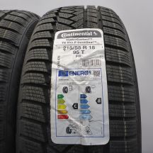 2. 215 55 18 4x CONTINENTAL 215/55 R18 95T WinterContact TS 850 P SEAL Winterreifen 2021 VOLL WIE NEU 