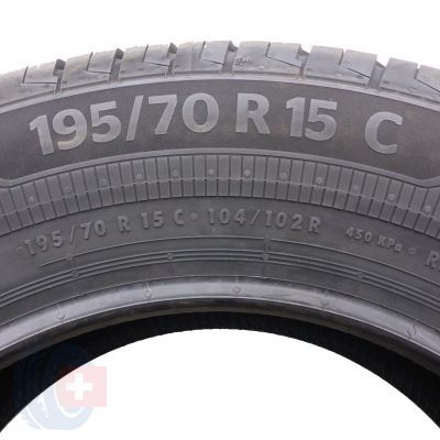 5. 195 70 15C 2x CONTINENTAL 195/70 R15C 104/102R VanContact Eco Sommerreifen 2021 VOLL Wie Neu