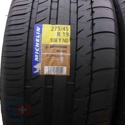 2. 275 45 19 2x MICHELIN 275/45 R19 108Y XL Latitude Sport N0 Sommerreifen 2015 UNGEBRAUCHTE 