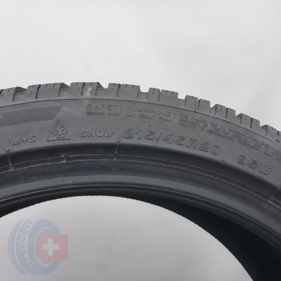 8. 215 45 20 4x BRIDGESTONE 215/45 R20 95W XL Blizzak 6 Winterreifen 2025 8mm WIE NEU 