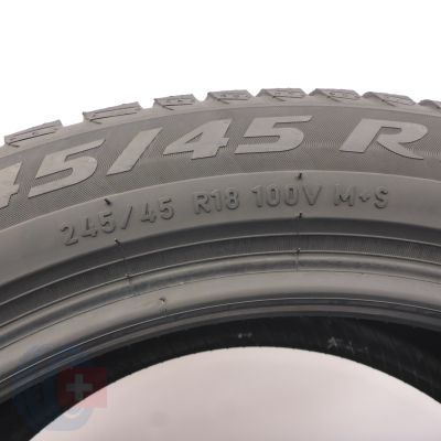 6. 245 45 18 1x PIRELLI 245/45 R18 100V XL Winter Sottozero 3 BMW M0 Winterreifen 2023 7,2mm