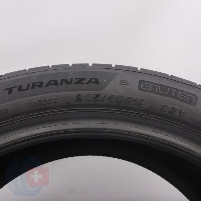 4. 245/40 R19 1x BRIDGESTONE 245/40 R19 98Y XL Turanza 6 enliten R0 Sommerreifen 2025 6,8mm