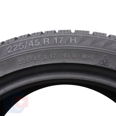 5. 4 x GISLAVED 225/45 R17 91H EuroFrost 6 Winterreifen 2018, 2020, 2021 6-7mm