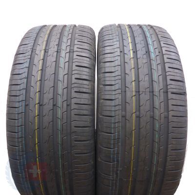 2 x CONTINENTAL 225/55 R16 95W EcoContact 6 Sommerreifen 2019 WIE NEU VOLL