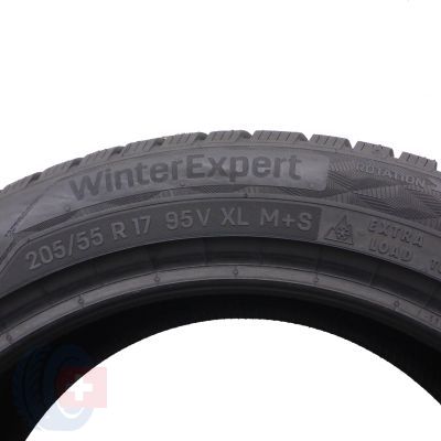 6. 205 55 17 4x UNIROYAL 205/55 R17 95V XL WinterExpert Winterreifen 8-8,8mm 2022 Wie Neu