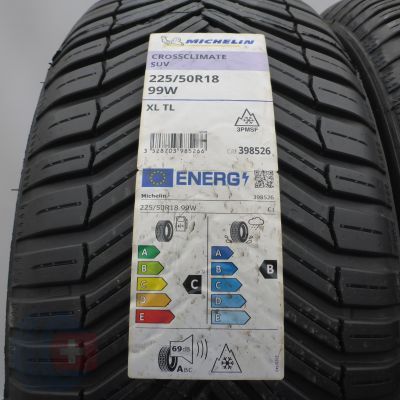 4. 225 50 18 4x MICHELIN 225/50 R18 99W XL CrossClimate Ganzjahresreifen 2021 WIE NEU VOLL
