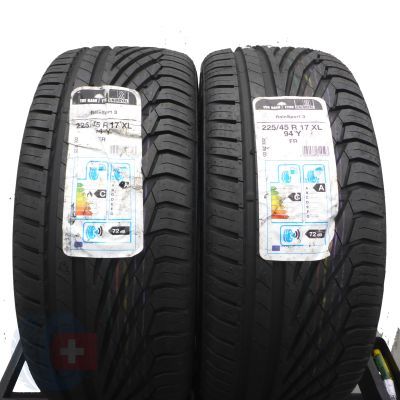 4. 225 45 17 4x UNIROYAL 225/45 R17 94Y XL RainSport 3 Sommerreifen 2019 WIE NEU VOLL
