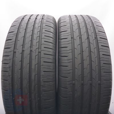 215 55 17 2x CONTINENTAL 215/55 R17 94V EcoContact 6 Sommerreifen 2022, 2023 6-6,2mm