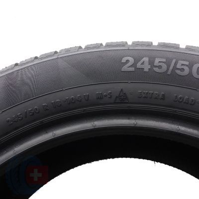 5. 4 x CONTINENTAL 245/50 R18 104V XL M0 ContiWinterContact TS830P Winterreifen 2015, 2016 6,5-7mm