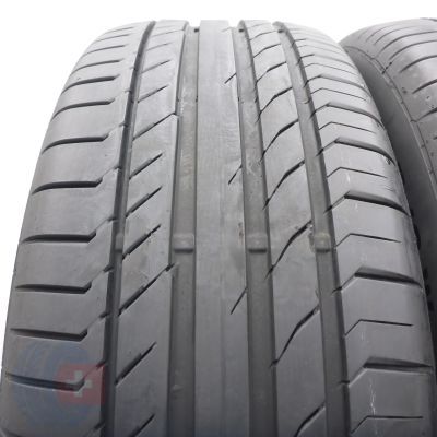 3. 235 55 19 2x CONTINENTAL 235/55 R19 101W ContiSportContact 5 SUV A0 Sommerreifen 2025 7mm WIE NEU 